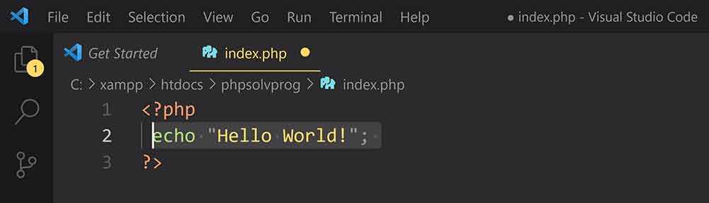 PHP Index file with Basic syntax practice