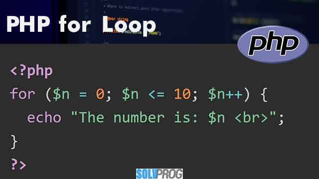 PHP for Loop