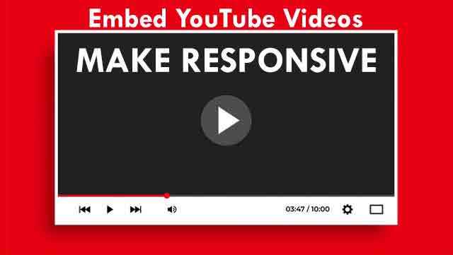 Make A Responsive YouTube Video (Embed) Using HTML and CSS